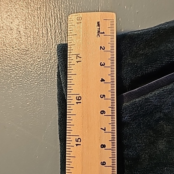 Charter club women XL pull on velour pants beautiful green/blue shade 2‎ pockets - Picture 4 of 6